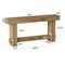 70 Inch Farmhouse Console Table Long Narrow Entryway Sofa Table Brown